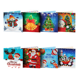 Christmas Set (8pcs) - DIY Diamond Painting Christmas Cards