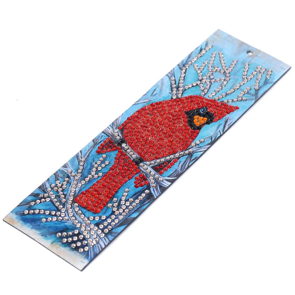 Cardinal Bird - Diamond Painting Bookmark