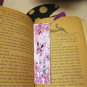 Butterfly in Paris - Diamond Painting Bookmark