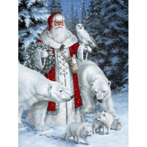santa claus painting for kids