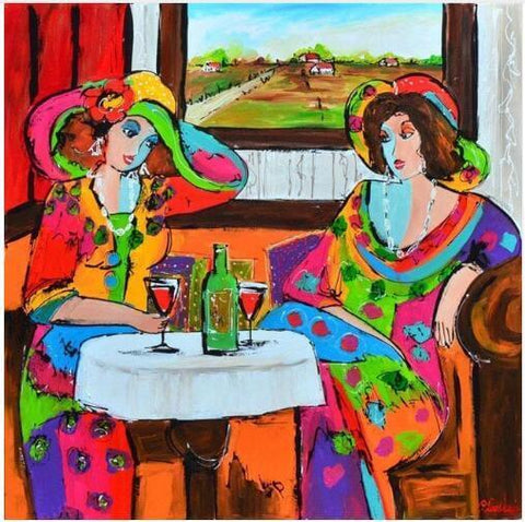 Image of Women in a restaurant - DIY Diamond  Painting