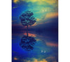 Scenic tree in a river - DIY Diamond Painting