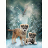 Dogs in the Snow- DIY Diamond  Painting