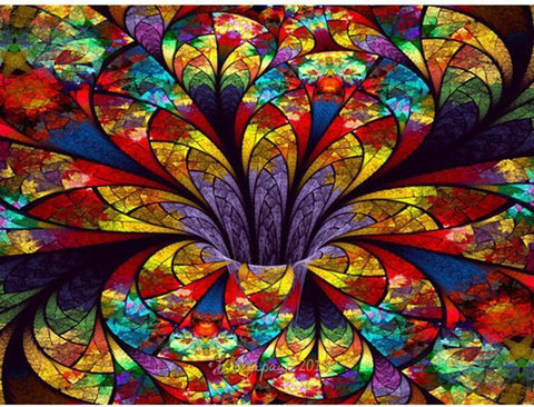 Image of mosaic flower