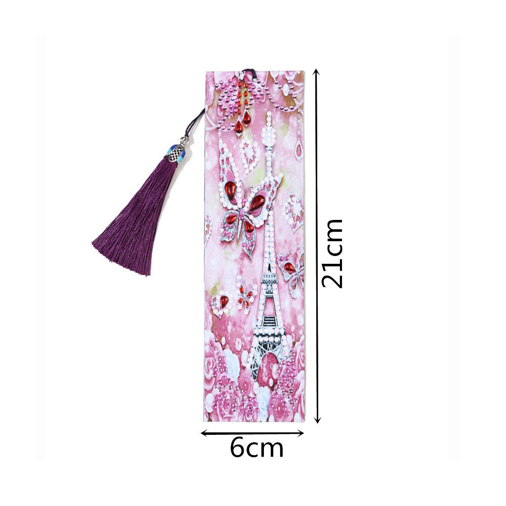 Butterfly in Paris - Diamond Painting Bookmark
