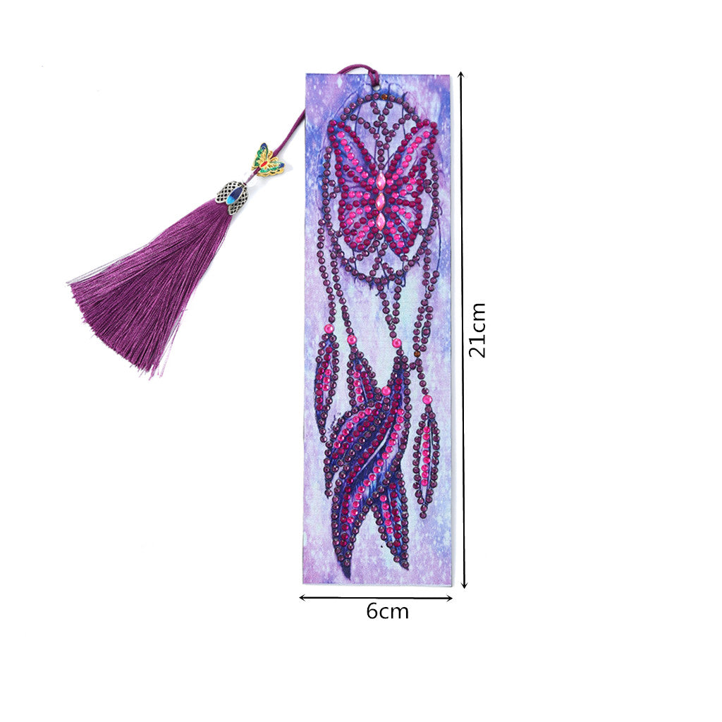 Butterfly Dreamcatcher - Diamond Painting Bookmark