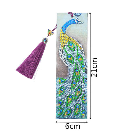 Peacock - Diamond Painting Bookmark