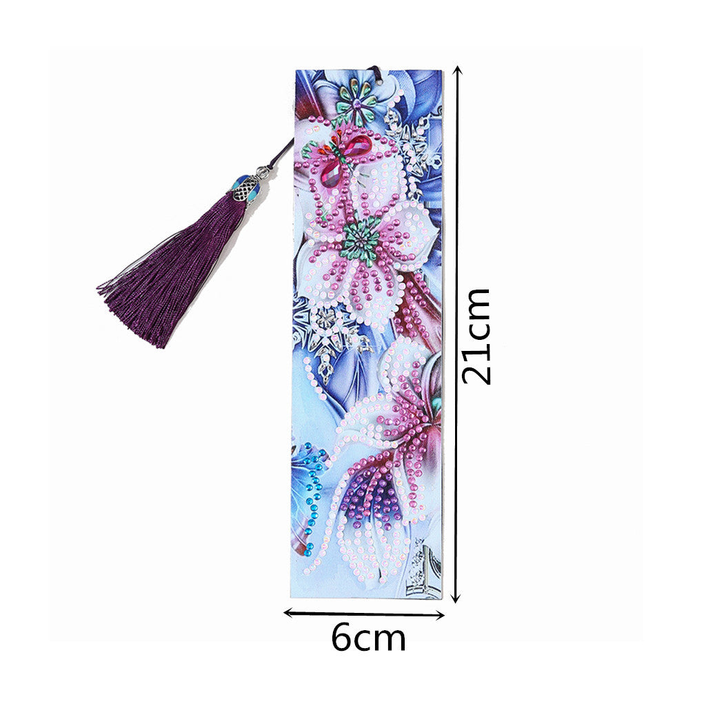 Pink Flower - Diamond Painting Bookmark