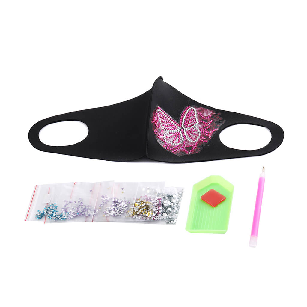 Pink Butterfly - DIY Diamond Face Mask