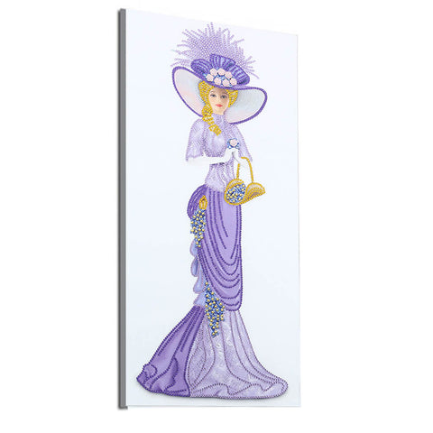 Image of Lady in light purple dress- Special shaped drills