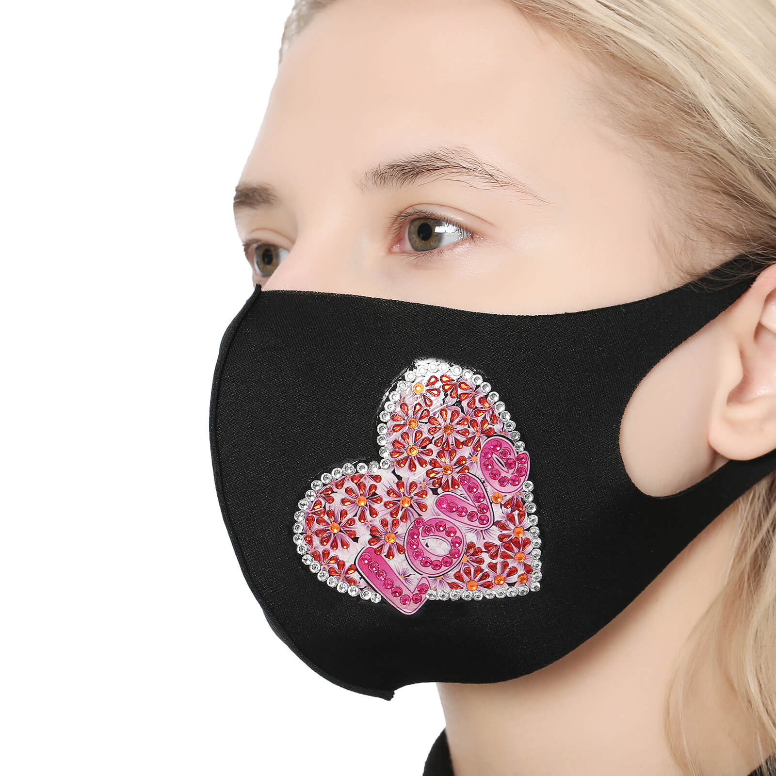 Pink Heart - DIY Diamond Face Mask
