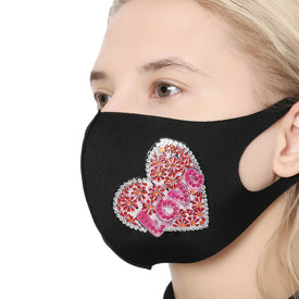 Pink Heart - DIY Diamond Face Mask