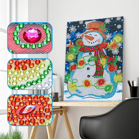 Image of Happy Snowman - DIY Special Diamond Painting