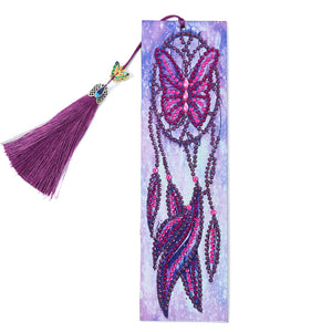 Butterfly Dreamcatcher - Diamond Painting Bookmark