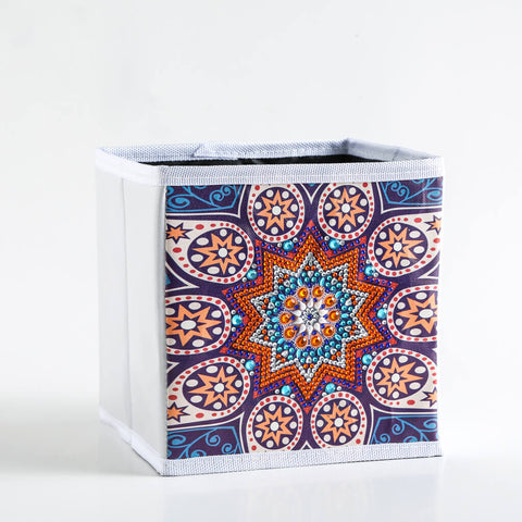 Image of Red Mandala - DIY Diamond Collapsible Storage Basket