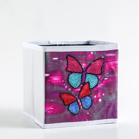 Image of Pink Butterfly - DIY Diamond Collapsible Storage Basket