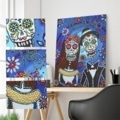 Image of Skeleton Special Shaped Drills DIY Partial Diamond Painting
