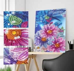 Flowers Special Shaped Drills DIY Partial Diamond Painting