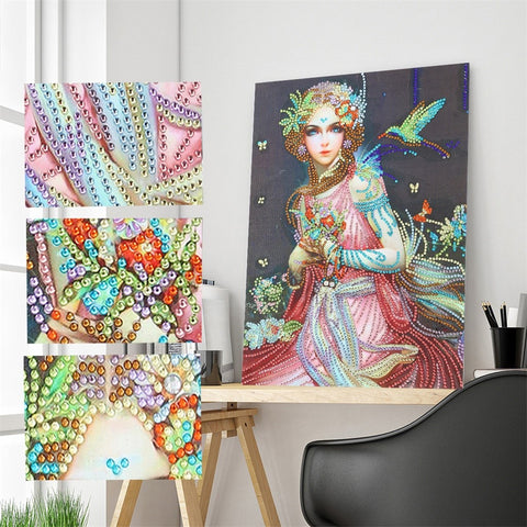 Image of Fairy Special Shaped Drills DIY Partial Diamond Painting