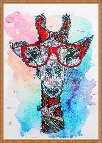 Image of Giraffe Special Shaped Drills DIY Partial Diamond Painting