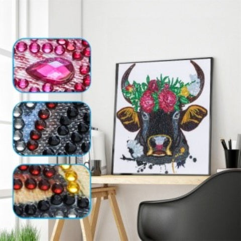 Image of Bull Special Shaped Drills DIY Partial Diamond Painting