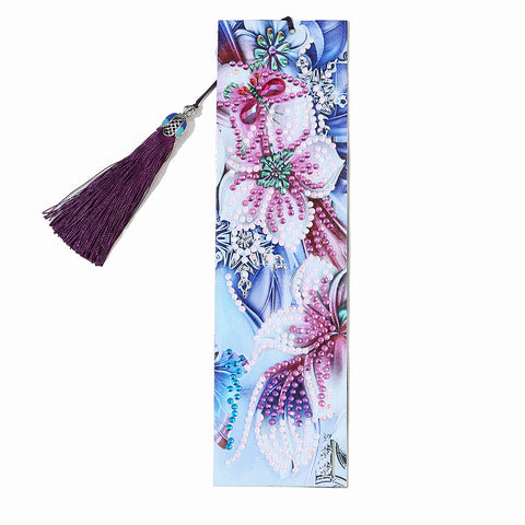 Image of Pink Flower - Diamond Painting Bookmark