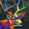 Colorful Deer Abstract - DIY Painting By Numbers