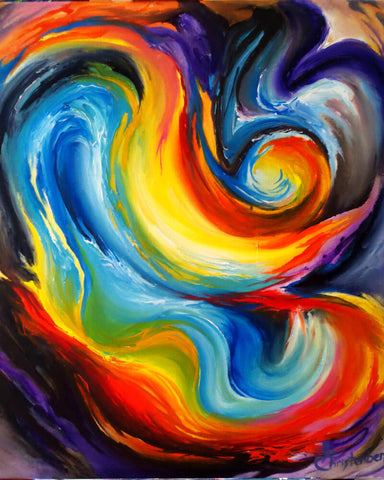 Image of Abstract Curl - DIY Painting By Numbers