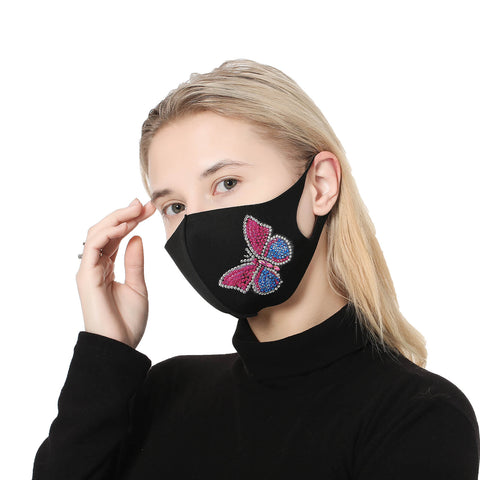 Image of Pastel Butterfly - DIY Diamond Face Mask