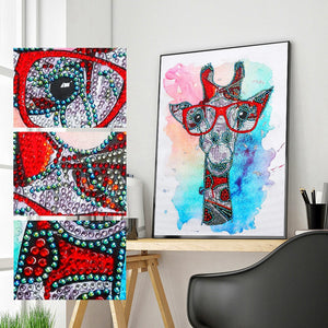 Giraffe Special Shaped Drills DIY Partial Diamond Painting