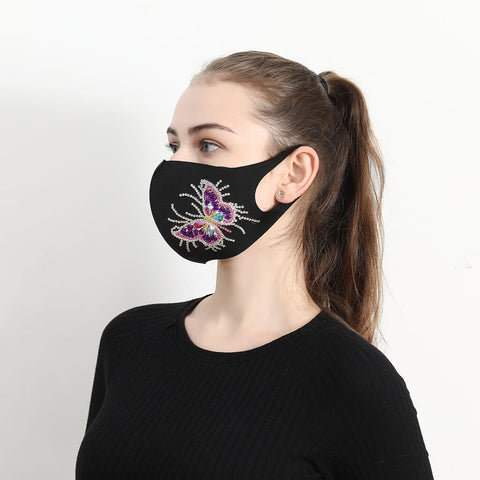Image of Purple Butterfly - DIY Diamond Face Mask