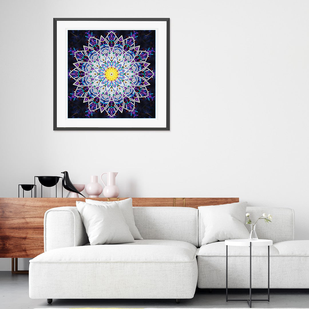 Mandala #4 - DIY Diamond Painting Glow in the Dark