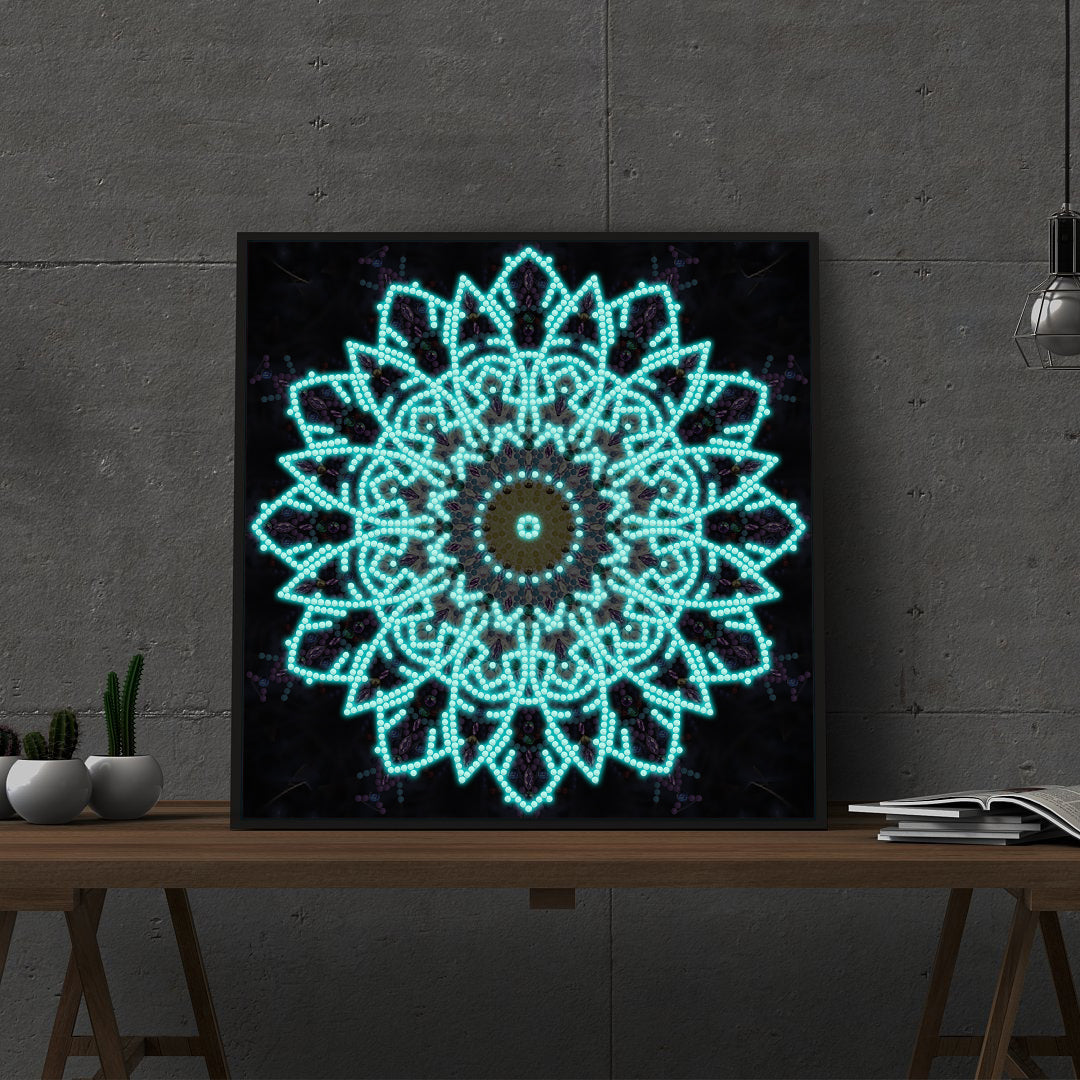Mandala #4 - DIY Diamond Painting Glow in the Dark