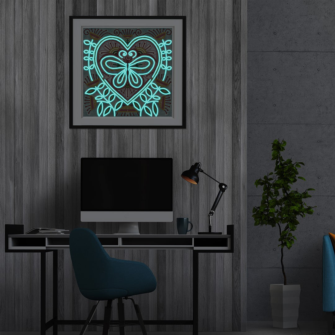 Heart - DIY Diamond Painting Glow in the Dark