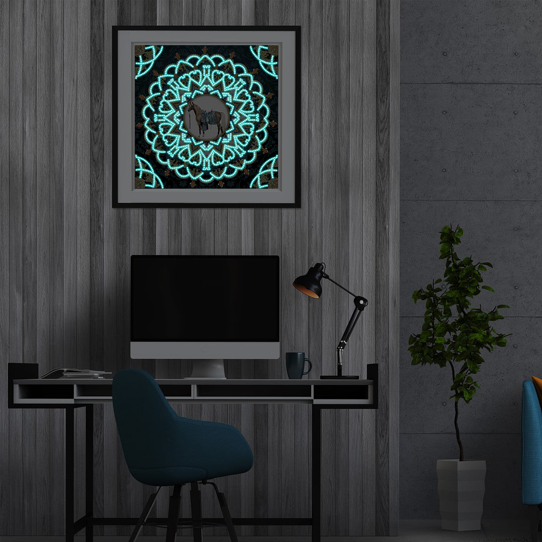 Mandala #6 - DIY Diamond Painting Glow in the Dark