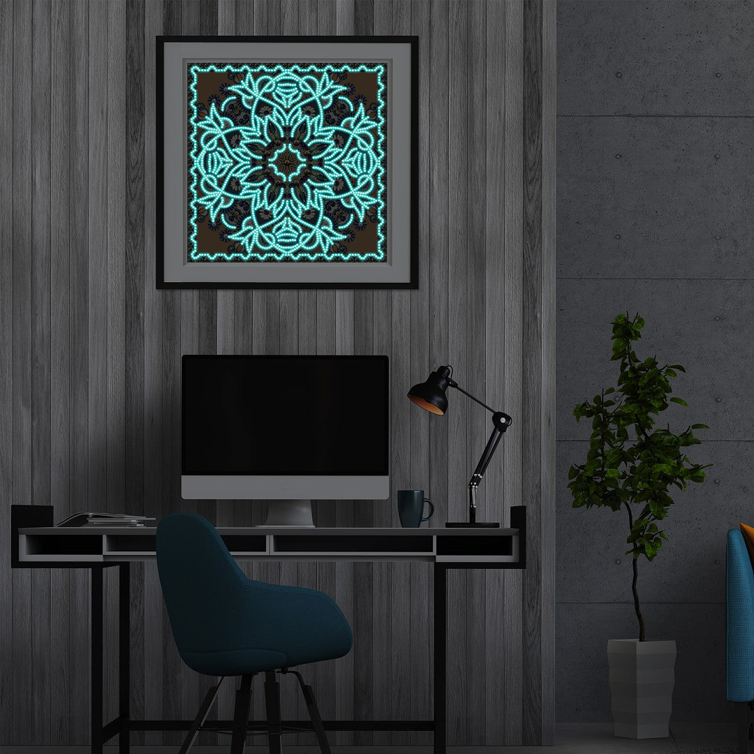 Mandala #10 - DIY Diamond Painting Glow in the Dark