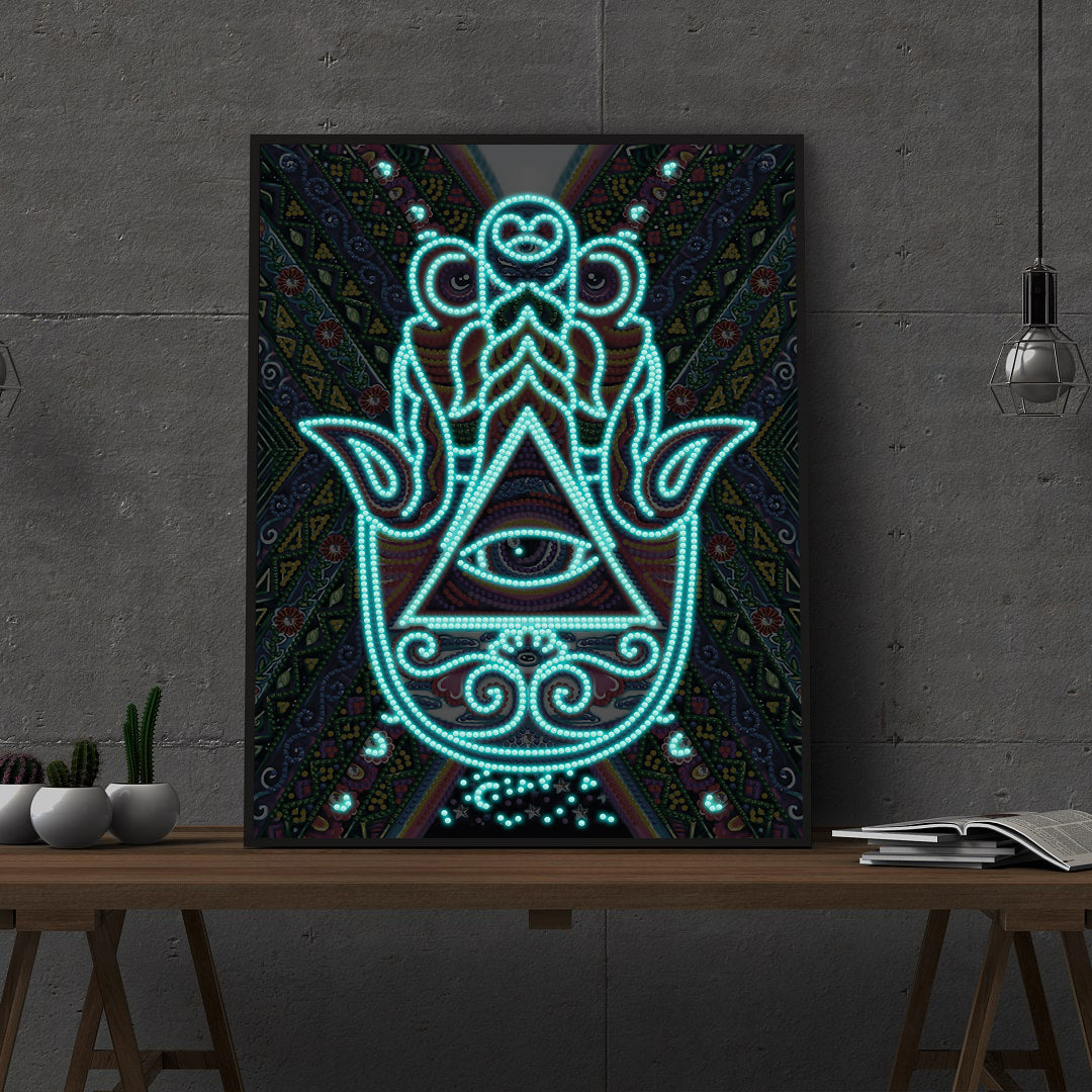 Lotus - DIY Diamond Painting Glow in the Dark