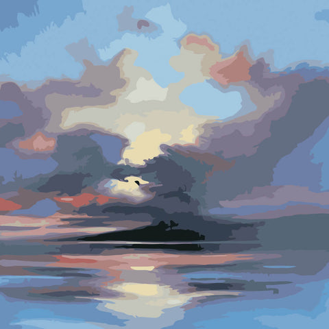 Image of Sunset Scenery #3 - DIY Painting By Numbers