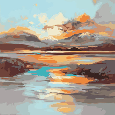 Image of Sunset Scenery #6 - DIY Painting By Numbers