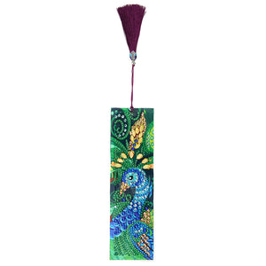 Elegant Peacock - Diamond Painting Bookmark