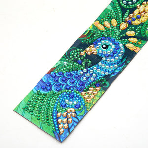 Elegant Peacock - Diamond Painting Bookmark