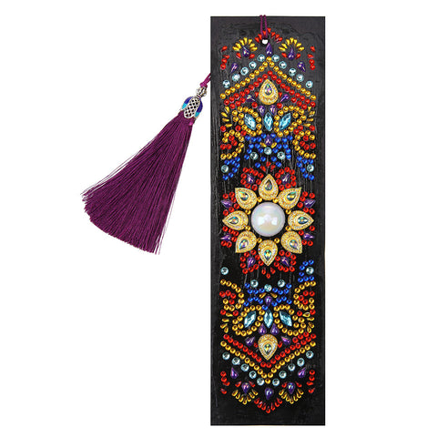 Mandala Sun - Diamond Painting Bookmark