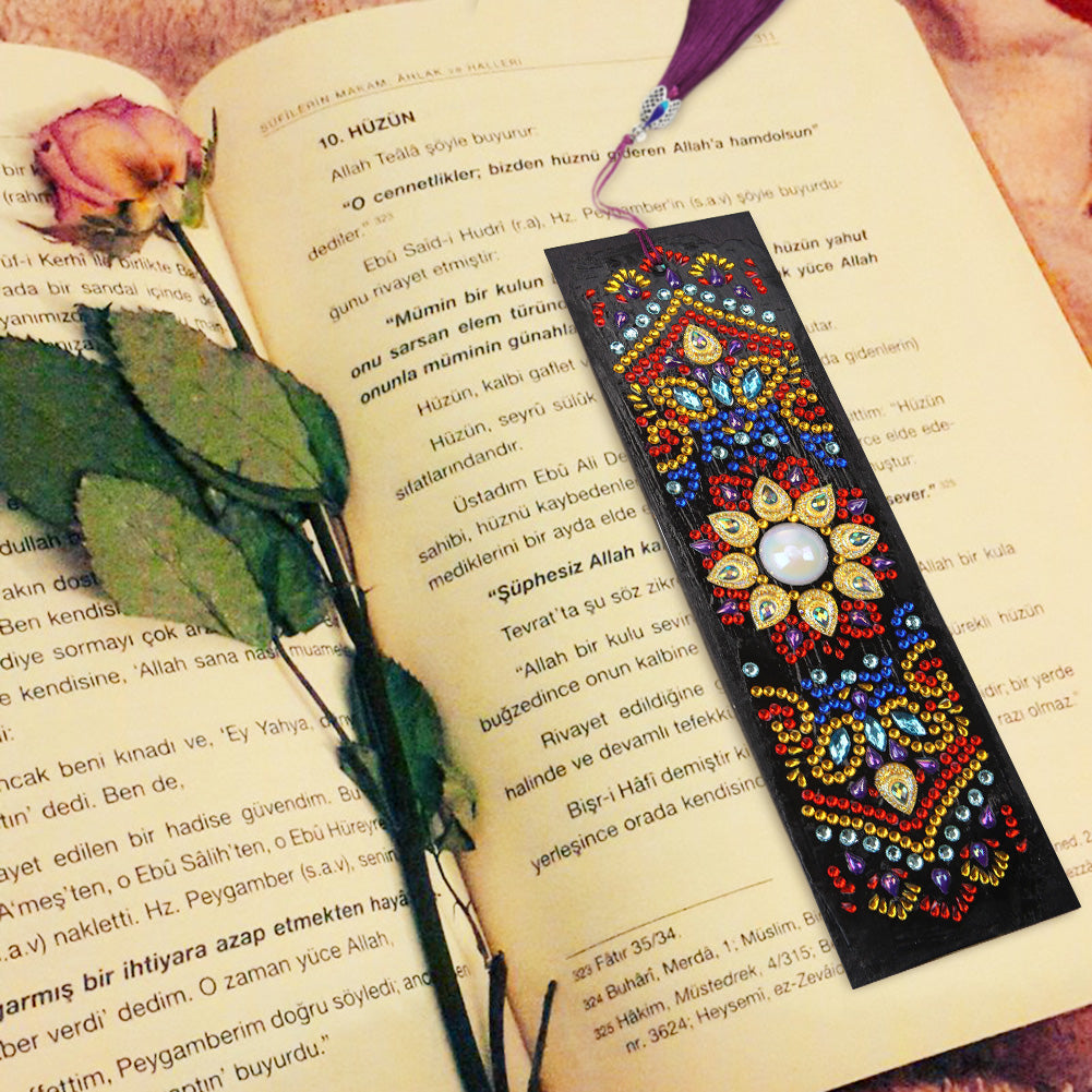 Mandala Sun - Diamond Painting Bookmark