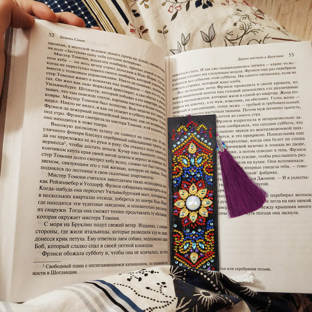 Mandala Sun - Diamond Painting Bookmark