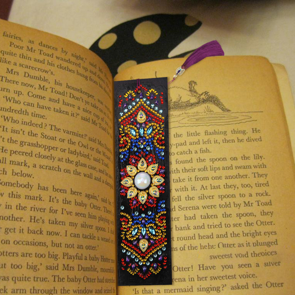 Mandala Sun - Diamond Painting Bookmark