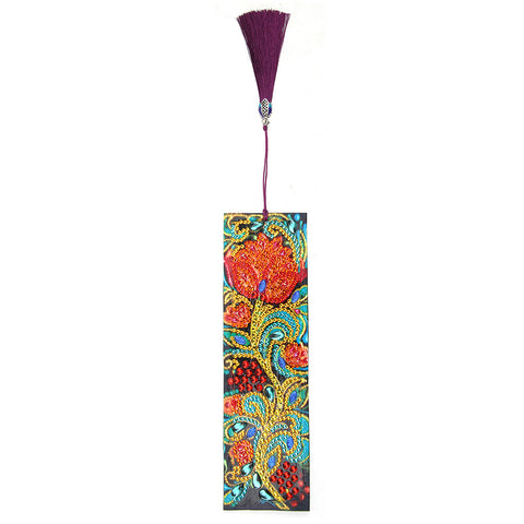 Image of Red Rose - Diamond Painting Bookmark
