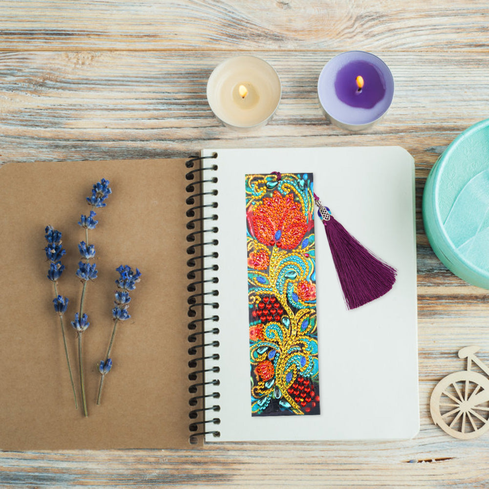 Red Rose - Diamond Painting Bookmark