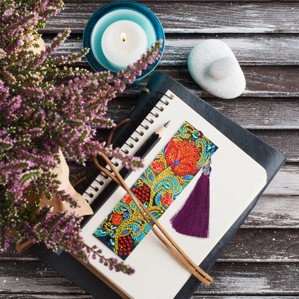 Red Rose - Diamond Painting Bookmark