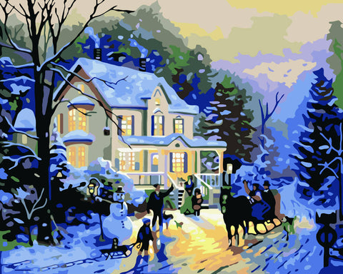 Image of Winter Season - DIY Painting By Numbers