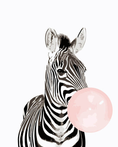 Image of Zebra Bubble - DIY Painting By Numbers